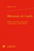 Mémoires de l'oubli - William Faulkner, Joseph Roth, Georges Perec et W.G. Sebald