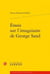 Essais sur l'imaginaire de george sand