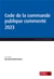 Code de la commande publique commenté (21e édition)