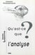 Qu'est-ce que l'analyse?