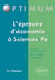 L'épreuve d'économie à Sciences po - rappels de cours et sujets corrigés