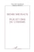 Henri Michaux - plis et cris du lyrisme