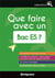 Que faire avec un bac ES ?