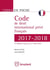 Code de droit international privé français (édition 2017/2018)