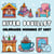 Hiver douillet : Coloriages mignons et cosy
