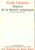 Aspects de la theorie syntaxique