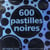 600 pastilles noires
