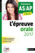 Concours AS/AP - l'épreuve orale 2017