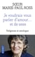Je Voudrais Vous Parler D'Amour... Et De Sexe