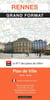 Rennes : plan de ville - grand format