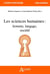 Les sciences humaines : homme, langage, société