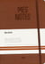 Mes notes - cuir caramel