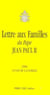 Lettre aux familles