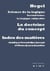 Index de la science de la logique - la doctrine du concept