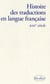 Histoire des traductions en langue française - XIX siècle (1815-1914)
