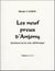 Les neuf preux d'anjony - gardiens de la voie alchimique