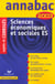 Annabac - sciences economiques et sociales es - sujets et corriges