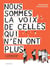 Nous sommes la voix de celles qui n'en ont plus : A l'origine des collages contre les féminicides)