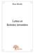 Lettre et histoire inventées