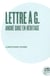 Lettre à G. André Gorz en héritage