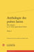 Anthologie des poètes latins
