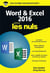 Word et Excel pour les nuls (édition 2016)