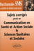 Bacchannales  - sujets corrigés posés en communication en santé et action sociale et sciences sanitaires et sociales