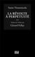 La révolte à perpétuité