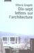 Dix-sept lettres sur l'architecture