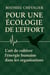 Pour une écologie de l'effort