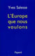 L'Europe que nous voulons
