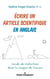 Écrire un article scientifique en anglais : Guide de rédaction dans la langue de Darwin