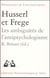 Husserl et Frege - les ambiguïtés de l'antipsychologisme