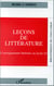 Leçons de littérature - l'enseignement littéraire au lycée