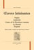 Oeuvres latinisantes : Poppée - latineries - contes de la décadence romaine - Elagabal - le martyre