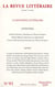 La revue litteraire Tome 41
