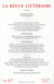 LA REVUE LITTERAIRE n.57 : avril-mai 2015