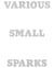 Various small sparks