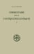 SC 403 Commentaire sur le Cantique des Cantiques, I