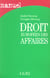 Droit europeen des affaires