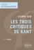 Leçons sur les trois Critiques de Kant