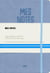 Carnet simili cuir bleu