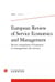 European review of service economics and management / revue europeenne d'economie et management dezs services t.1