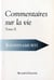 Commentaires sur la vie t.2