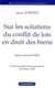 Sur les solutions du conflit de lois en droit des biens