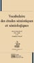 Vocabulaire des études sémiotiques et sémiologiques