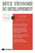 Revue d'economie du developpement