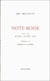 Note-book suivi de d'une autre vie