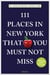 111 places in New York that you must not miss (13e édition)