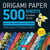 Origami paper 500 sheets nature photo patterns 6 inches (15 cm)